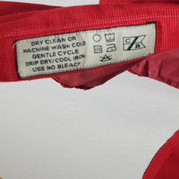 Cutter & Buck Mens Medium Short-Sleeve Red Button-Up Shirt 100% Cotton - Picture 6 of 9